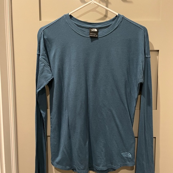 The North Face Tops - The North Face Teal Long Sleeve Tee